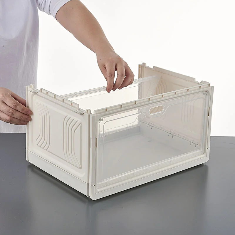 2 Pack Clear Thick Stackable Shoe Organizer