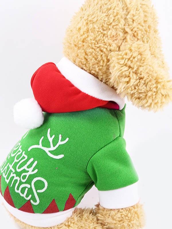 Merry Christmas Hoodie Puppy Costumes