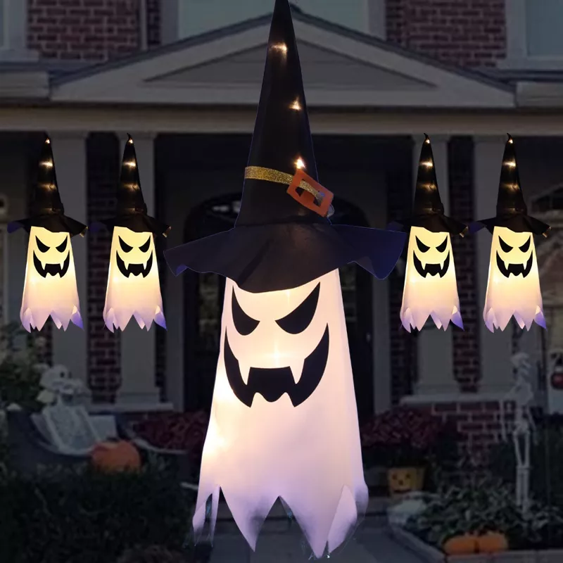 Hanging Ghost LED Light Halloween Outdoor Decoration