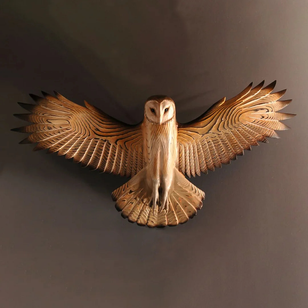 Barn Owl Wall Art - Hand Carved Art - 🔥New Year Sale -40% OFF🔥