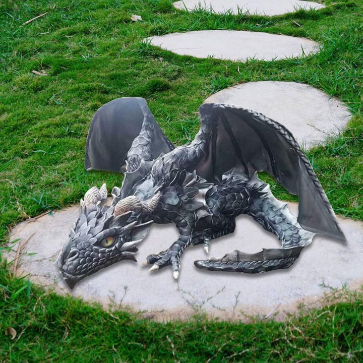 Big Squatting Dragon Sculpture