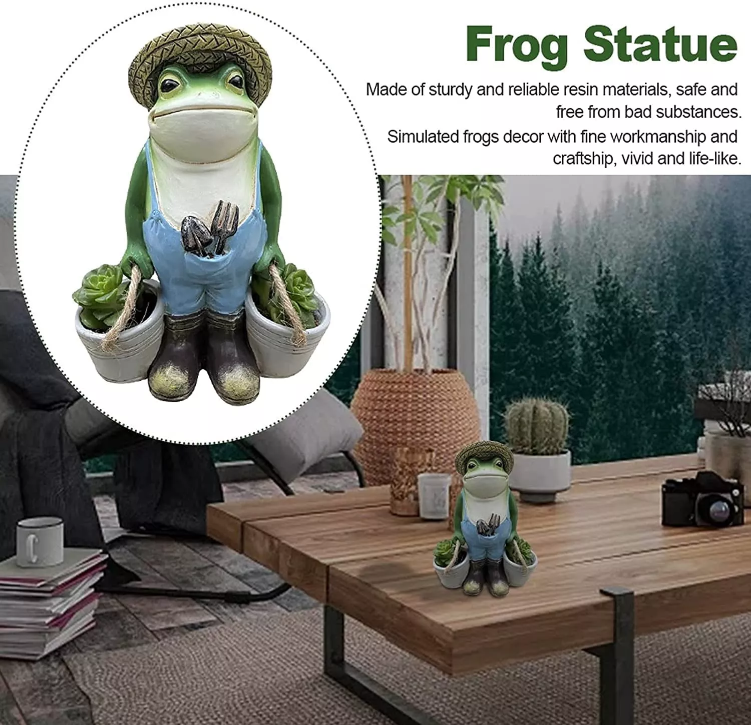Frogs Bucket Garden Statue