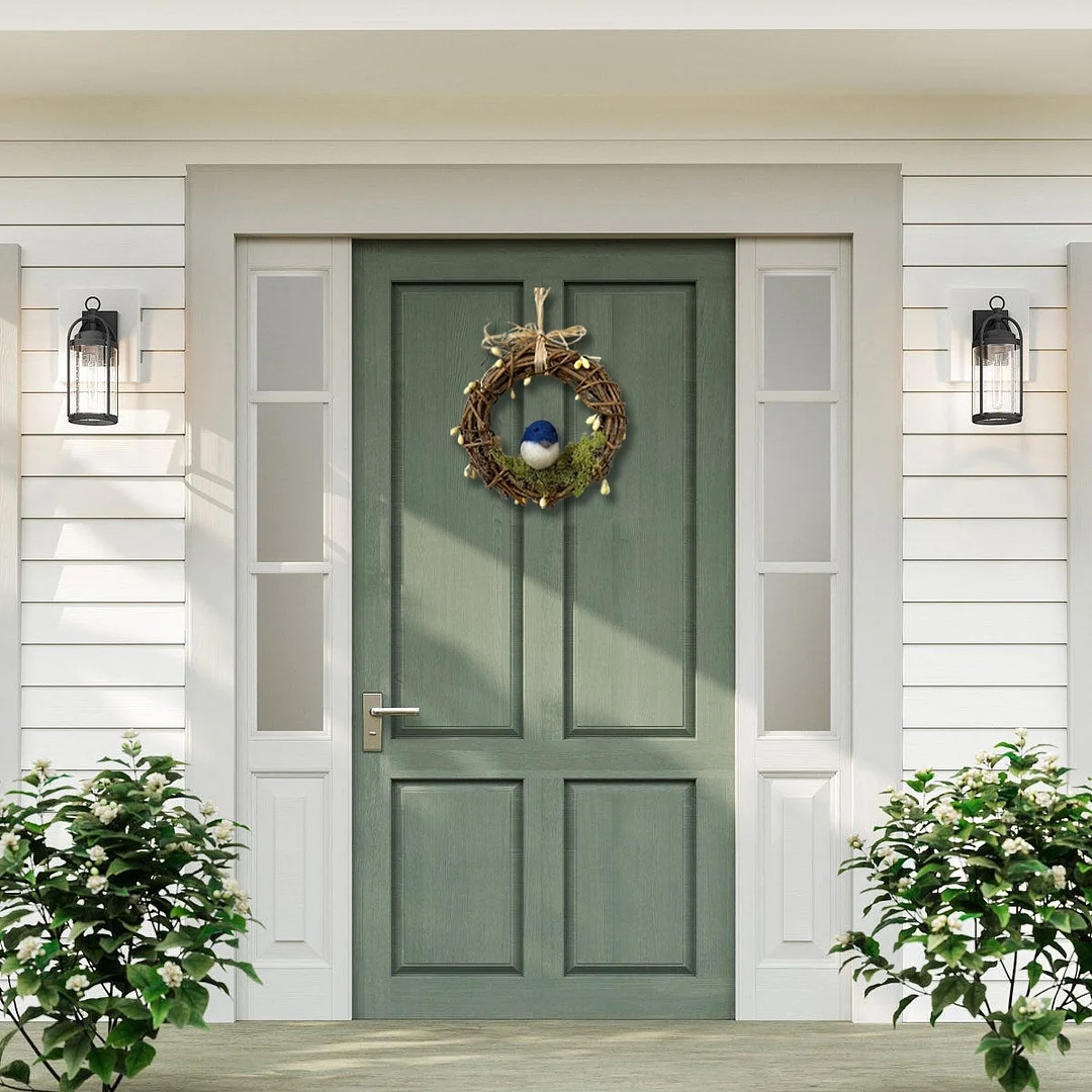 Mini Bluebird Wreath-Bird Lovers Gift🐦