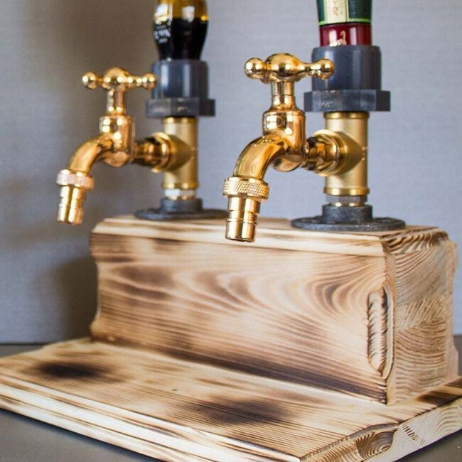 Whiskey wood Dispenser/Handmade Wooden Alcohol Dispenser