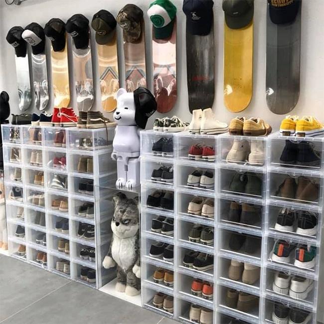 Shoe Storage Box Shoe Box Transparent Plastic Stackable Shoe Storage Box Saves Space And Fits Us Sizes