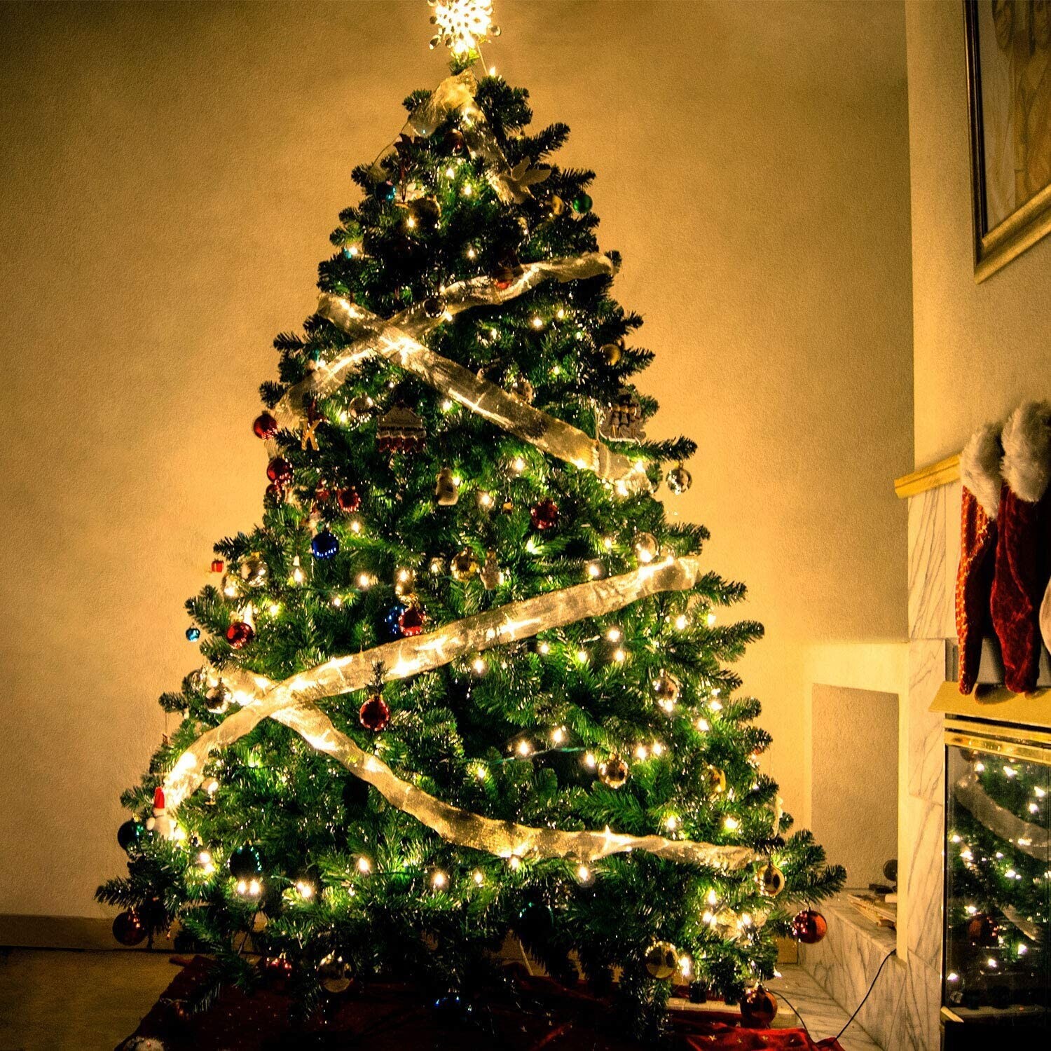 Christmas Ribbon Fairy Lights 5M (16.4ft)