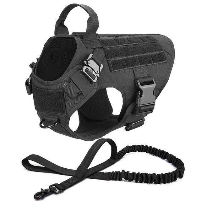 Tactical No Pull Dog Harness v3(Matching Leash Optional)