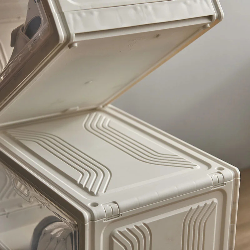 2 Pack Clear Thick Stackable Shoe Organizer