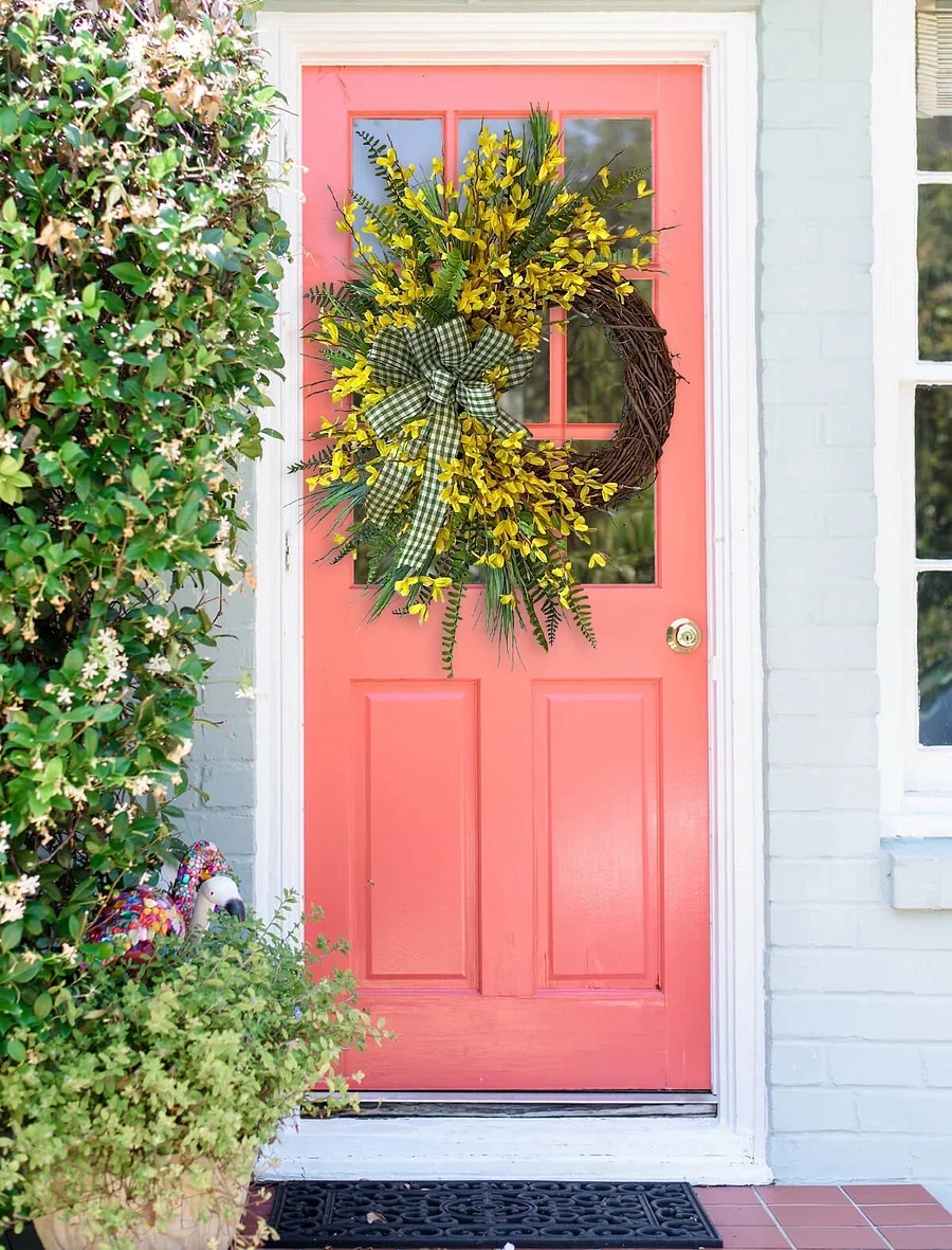 🌻Forsythia Wreath Honeysuckle Wreath🌻
