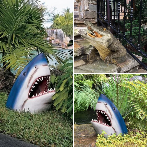2024 Great White Shark Garden Art🦈
