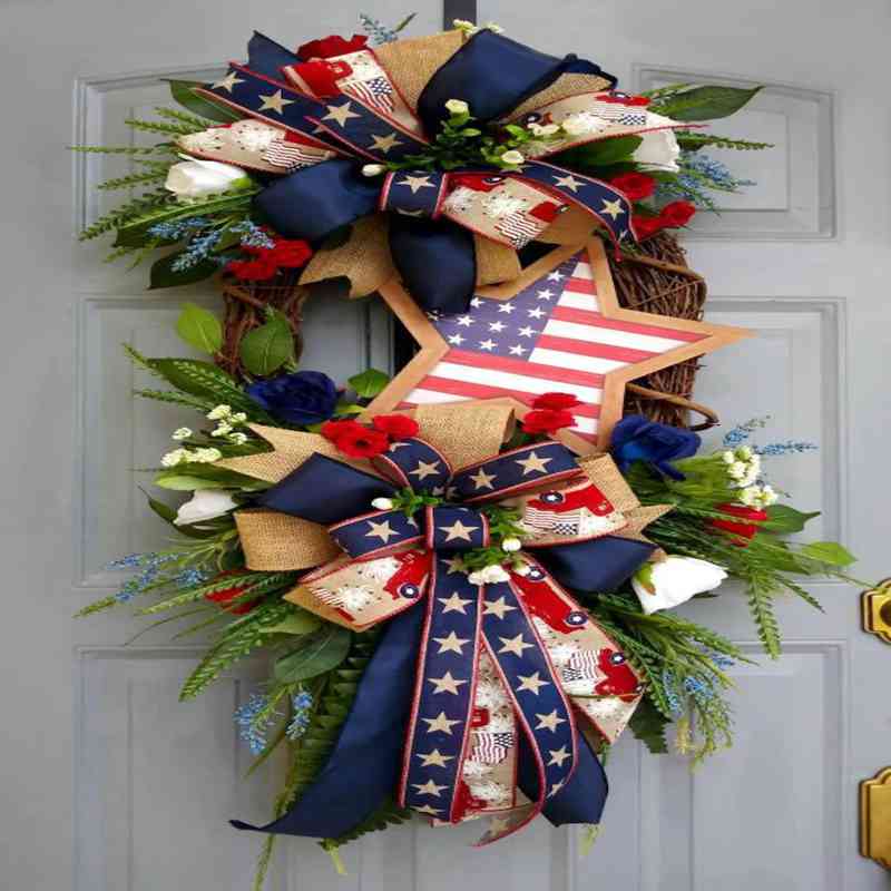 Star Patriotic Wreath
