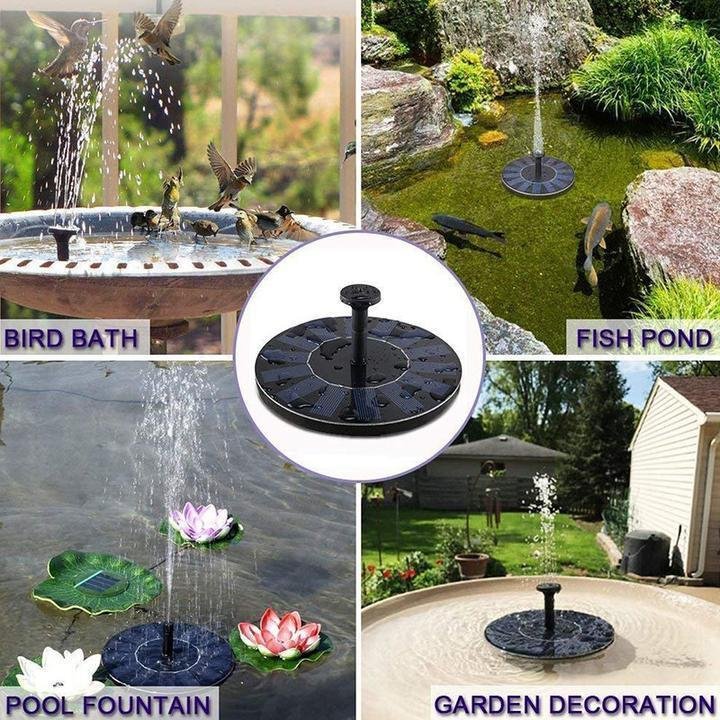 Solar Powered Hummingbird Fountain