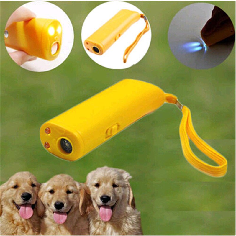 Pet Dog Repeller Anti Barking Stop Bark Training Device Trainer LED Ultrasonic 3 in 1 - Ultrasonic Dog Chaser and Training Device || Dog Training Device