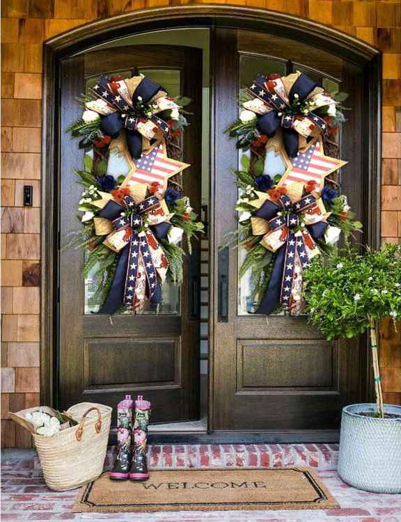 Star Patriotic Wreath