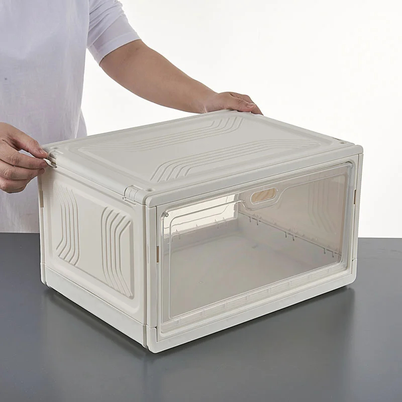 2 Pack Clear Thick Stackable Shoe Organizer