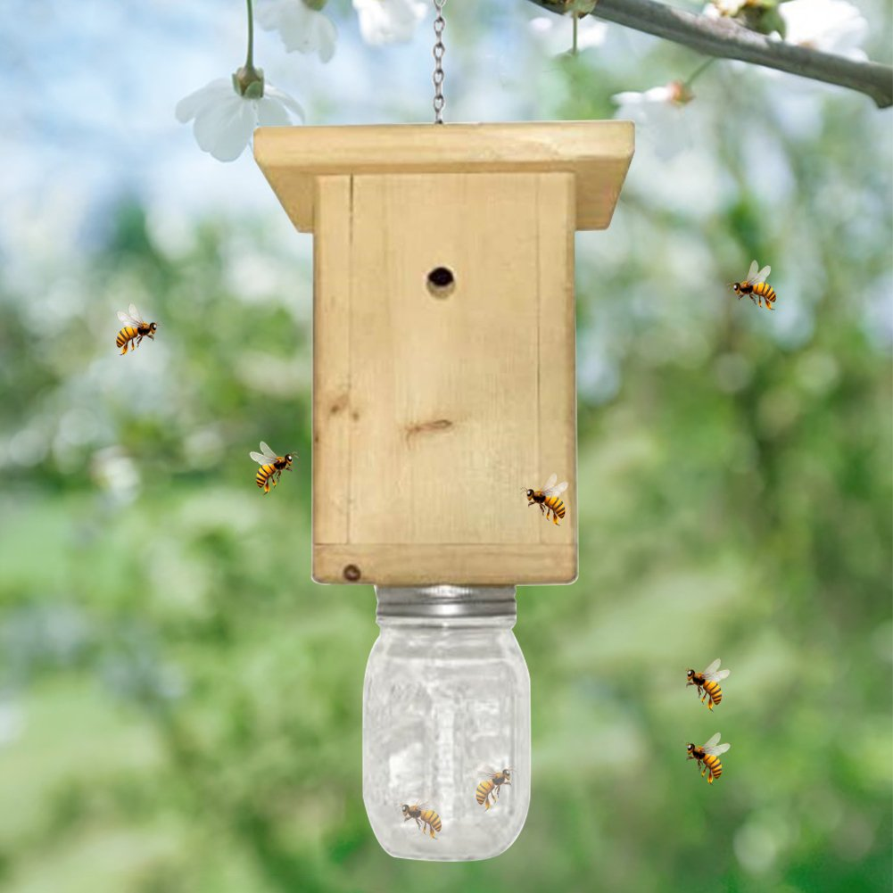 Wooden Carpenter Bee Trap