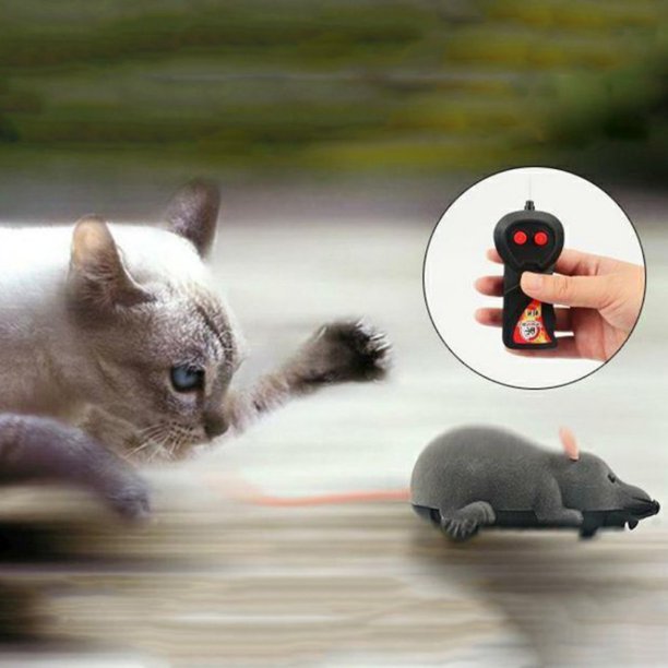 Wireless Remote Controlled Toy Mouse - Cat Mouse Remote Control Toy