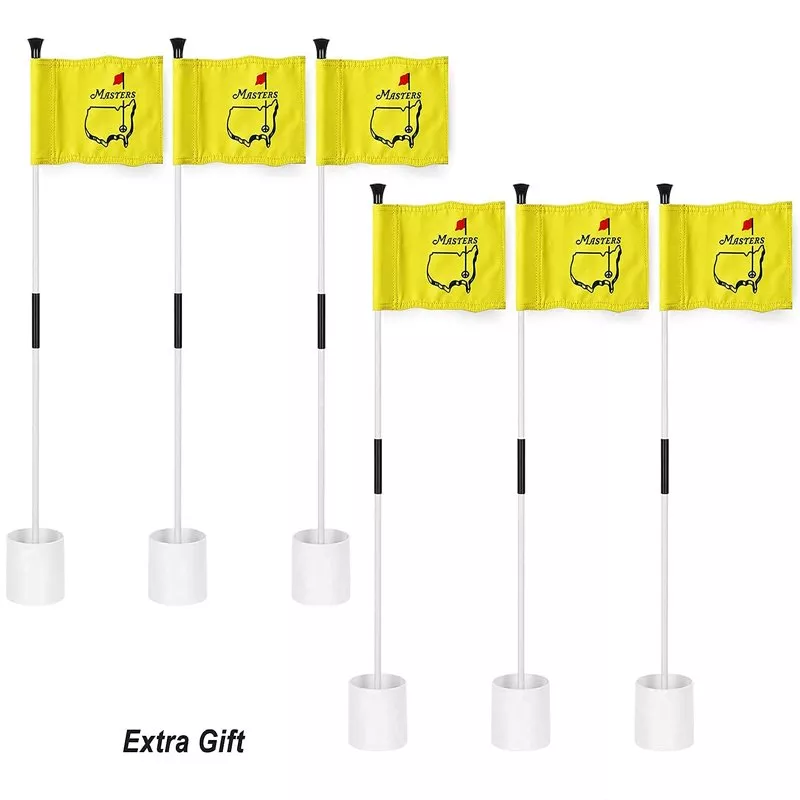 3ft mini Flagstick for Backyard Putting Yellow
