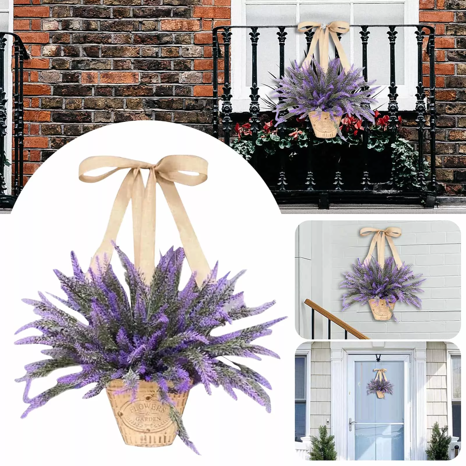 Lavender Basket Wreath