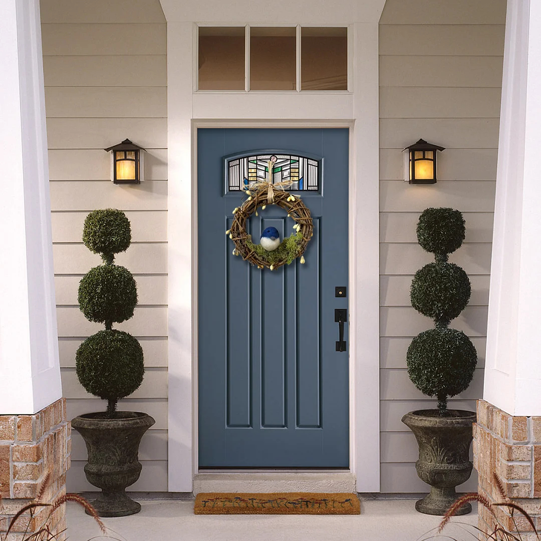 Mini Bluebird Wreath-Bird Lovers Gift🐦