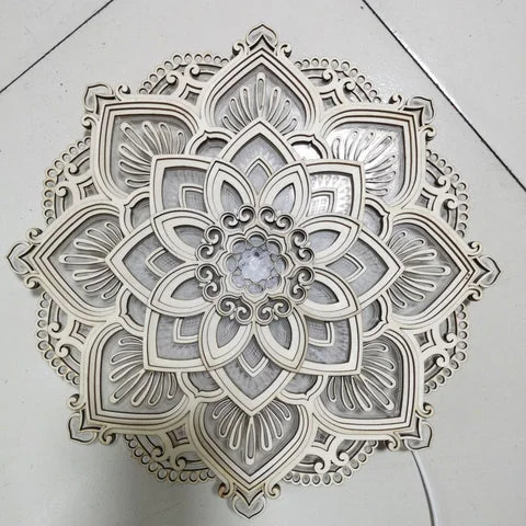 Mandala Yoga Room Night Light LED