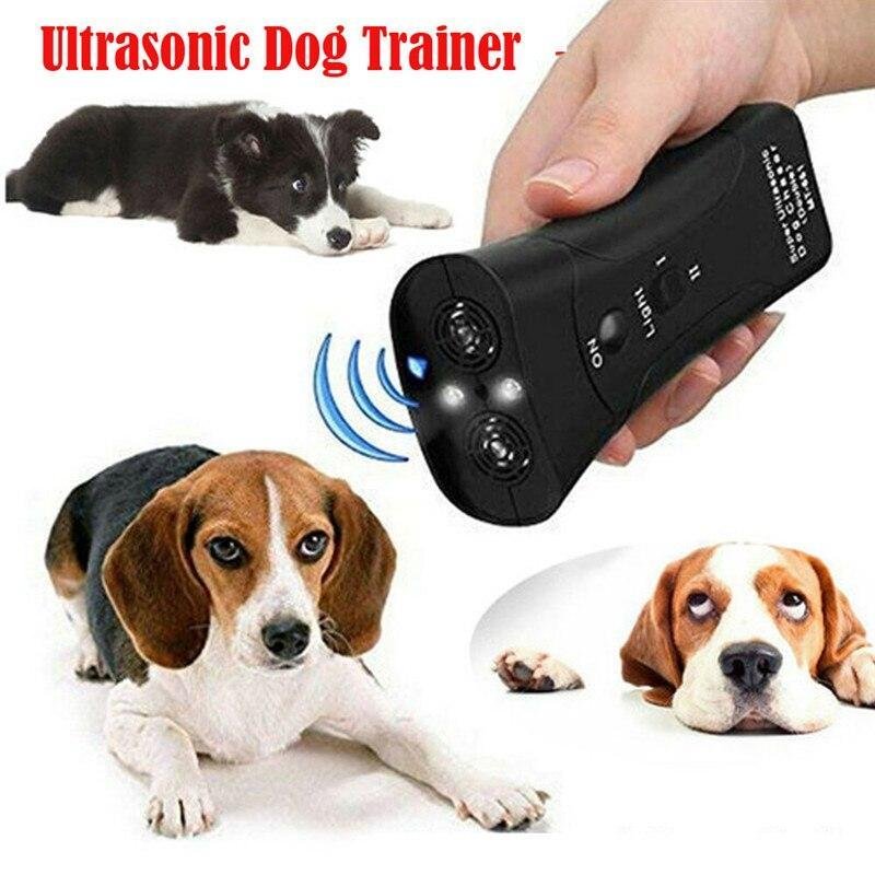 Pet Dog Repeller Anti Barking Stop Bark Training Device Trainer LED Ultrasonic 3 in 1 - Ultrasonic Dog Chaser and Training Device || Dog Training Device