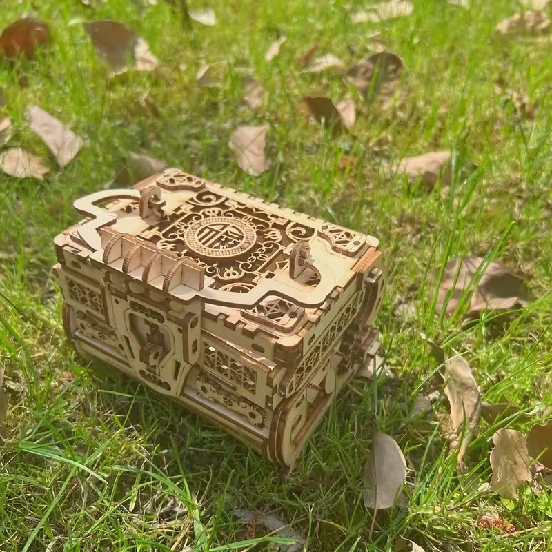 DIY Jewelry Box Handmade Wooden 3D Puzzle Model Kit