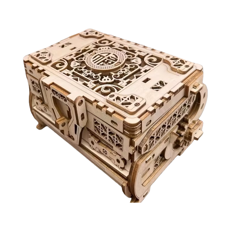 DIY Jewelry Box Handmade Wooden 3D Puzzle Model Kit