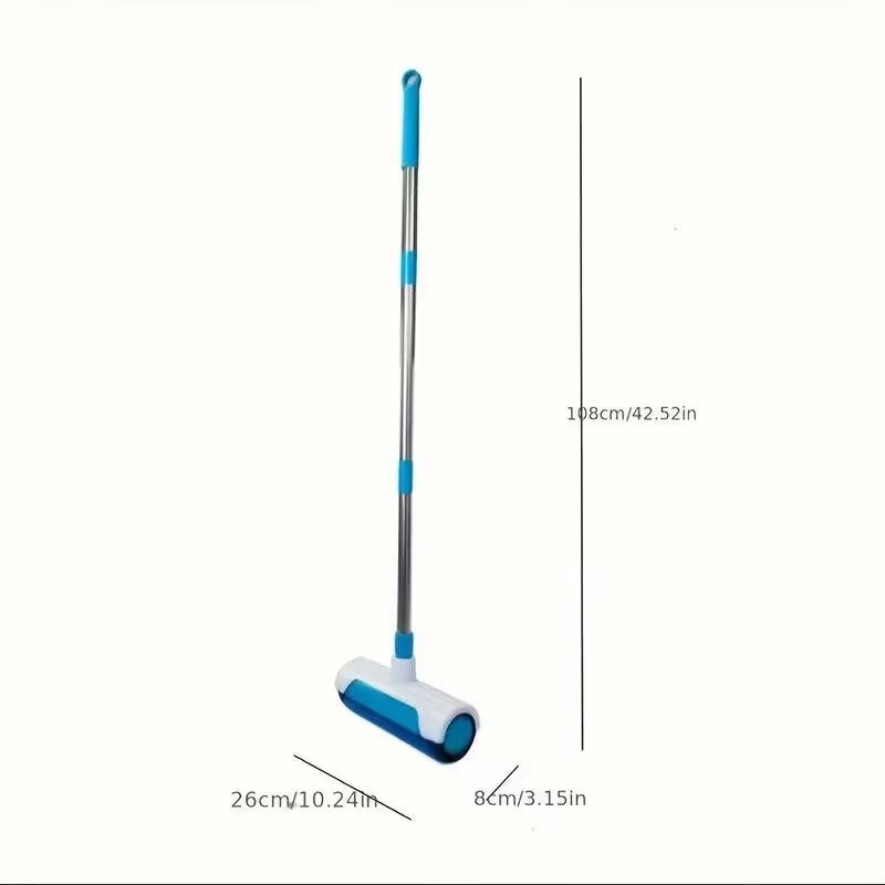 Carpet Cleaner Brush/Scrubber with Extendable Long Handle，Rug Renovator Brush, Tile Grout and Carpet Cleaning 2-in-1