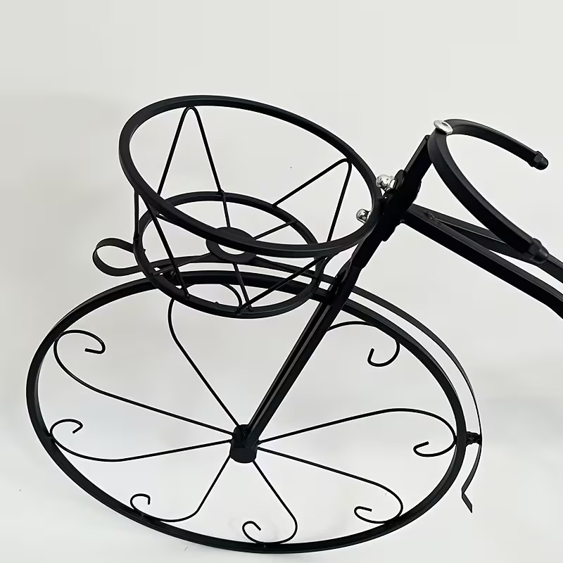 3-Tier Garden Bicycle Flower Pot Holder Display Rack