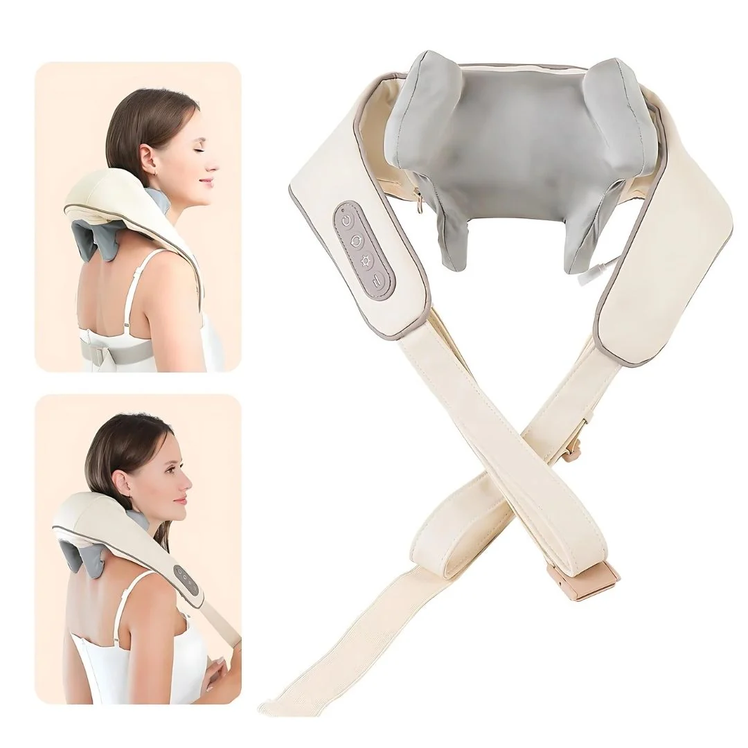 2026 Mediwares Heated Shiatsu Neck & Shoulder Massager | Electric Pain Relief Shawl