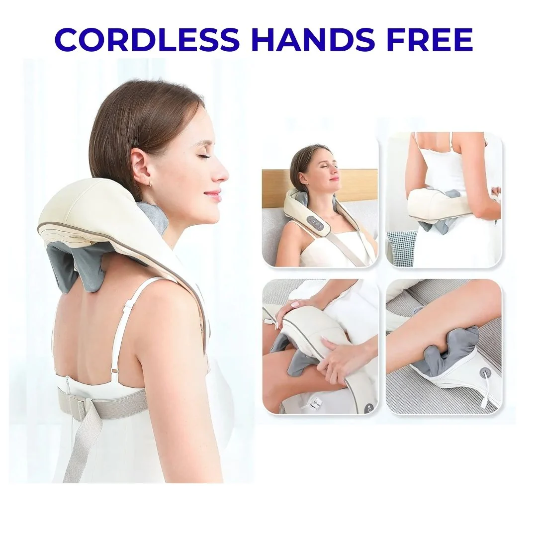 2026 Mediwares Heated Shiatsu Neck & Shoulder Massager | Electric Pain Relief Shawl