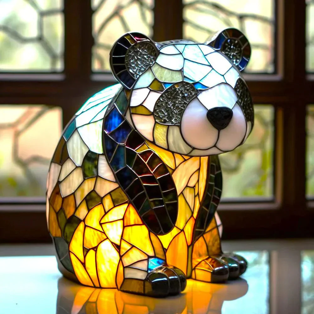 2026 Lamp Stained Glass Animal Table Accent Light Sculpture