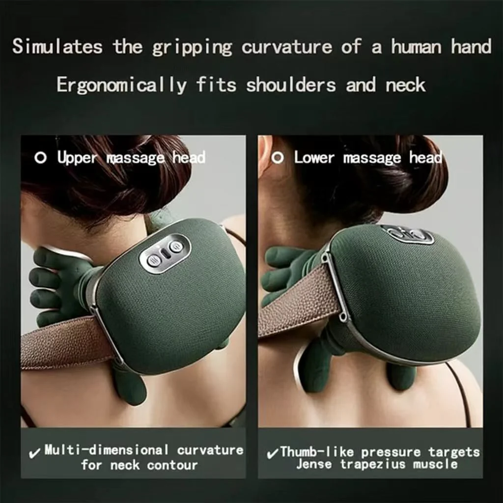 2026 Electric Neck and Shoulder Massager with Heat and Deep Kneading