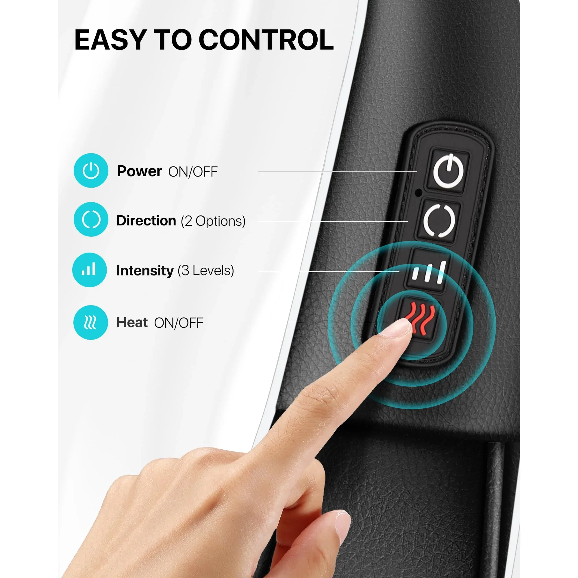 2026 Shiatsu Neck and Shoulder Massager - Heated Back Massager U Shape Deep Kneading Electric Massager