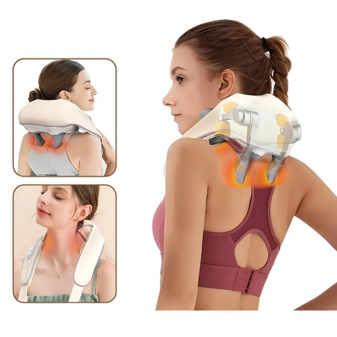 2026 Mediwares Heated Shiatsu Neck & Shoulder Massager | Electric Pain Relief Shawl