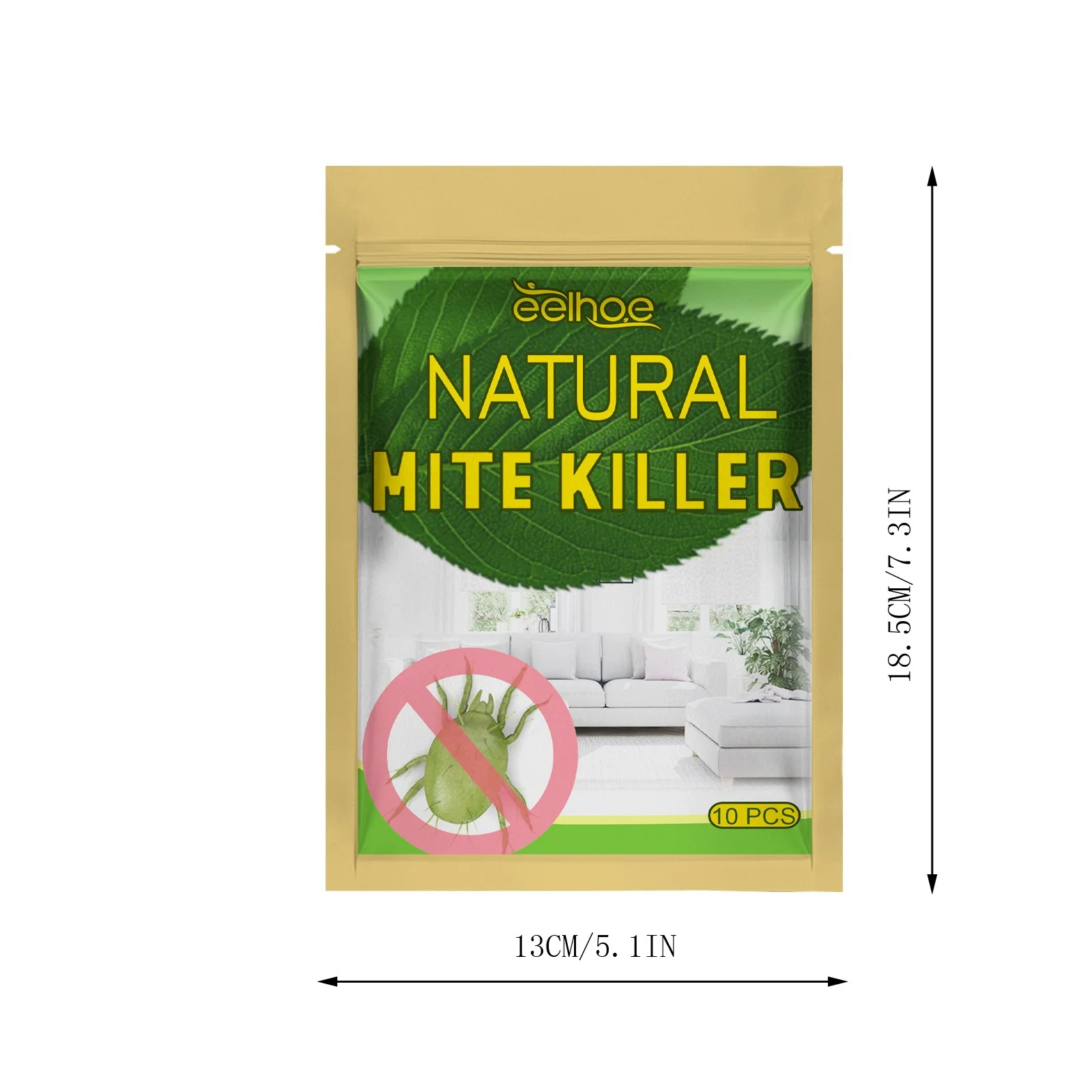 2026 Natural Mite Killer Sachets Safe and Eco-Friendly Solution for Dust Mite Control in Home 10 Pack