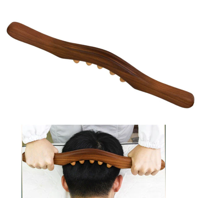 2026 Wooden Gua Sha Neck Shoulder Back Massager