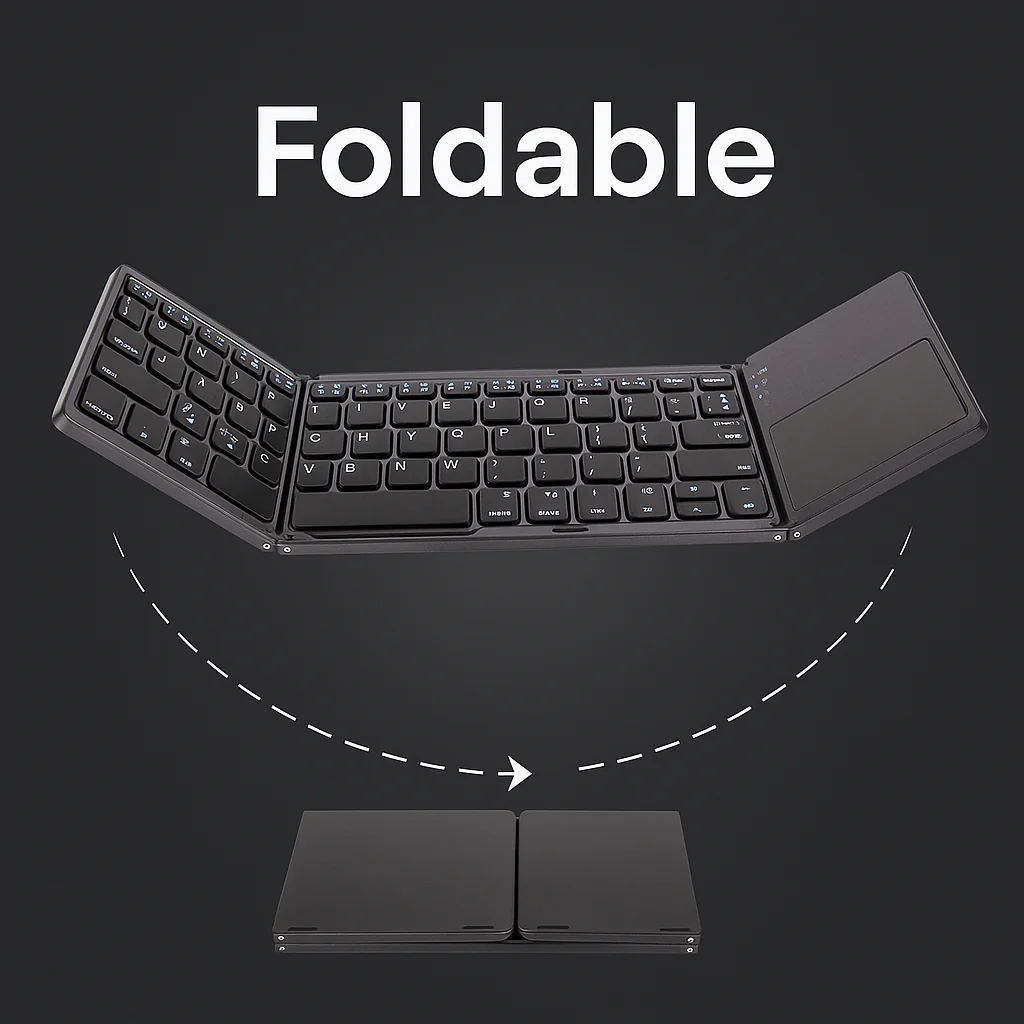 2026 Universal Mini Foldable Wireless Keyboard with Touchpad