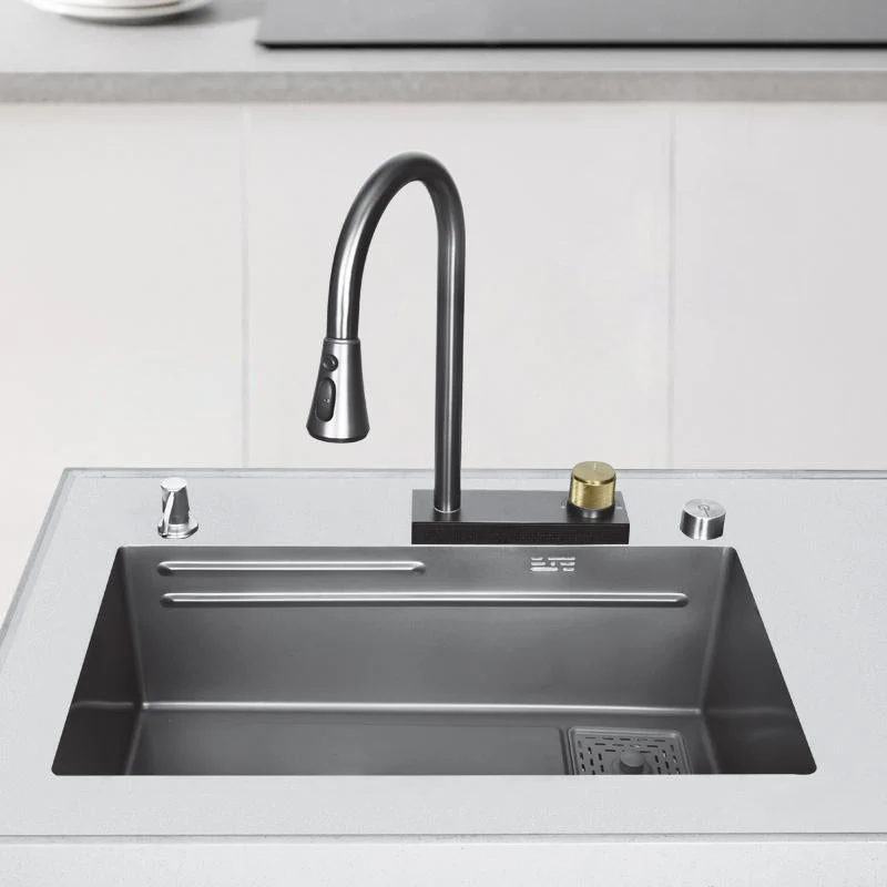 2026 Elegant Stainless Steel Waterfall Kitchen Sink