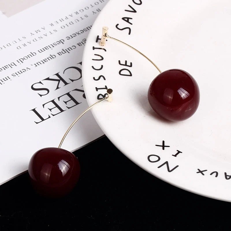 2026 Cherry Fruit European Style Earrings
