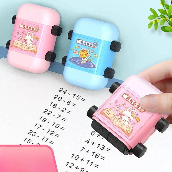 2026 Quick Quiz Math Question Maker Roller Stamp