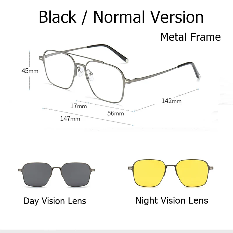 2026 Pure Titanium Magnetic Clip-On Glasses