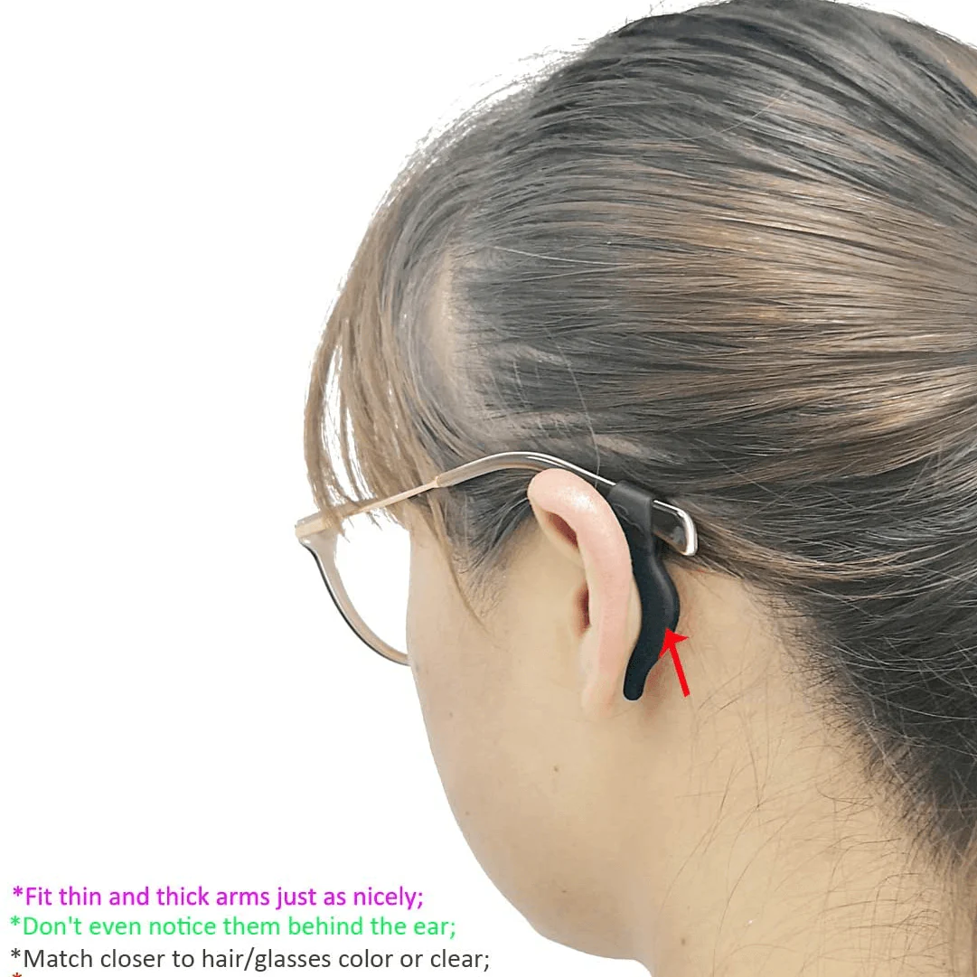 2026 10 Pcs Anti-Slip Silicone Glasses Holder Hook