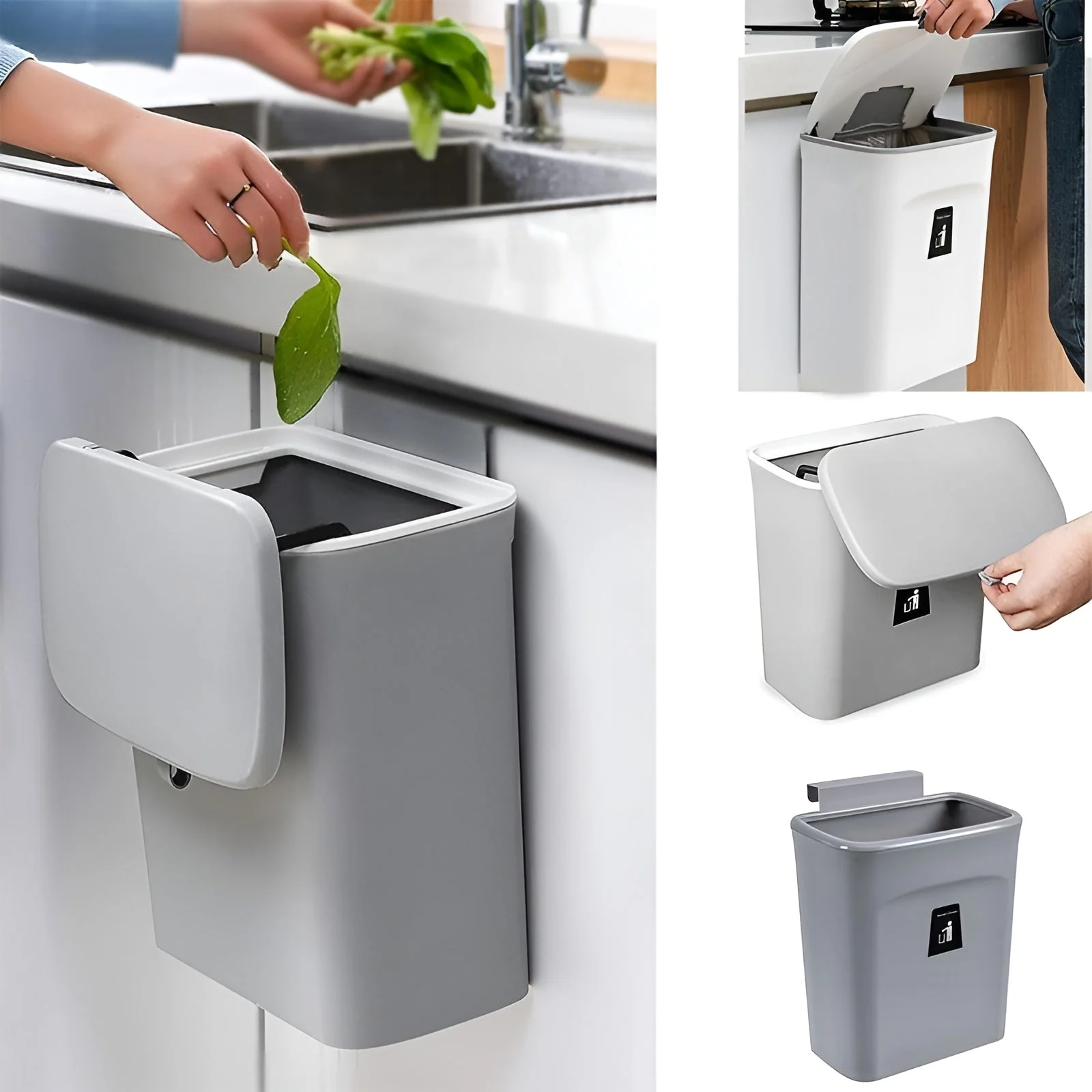 2026 Wall-Mounted Smart Lid Trash Can
