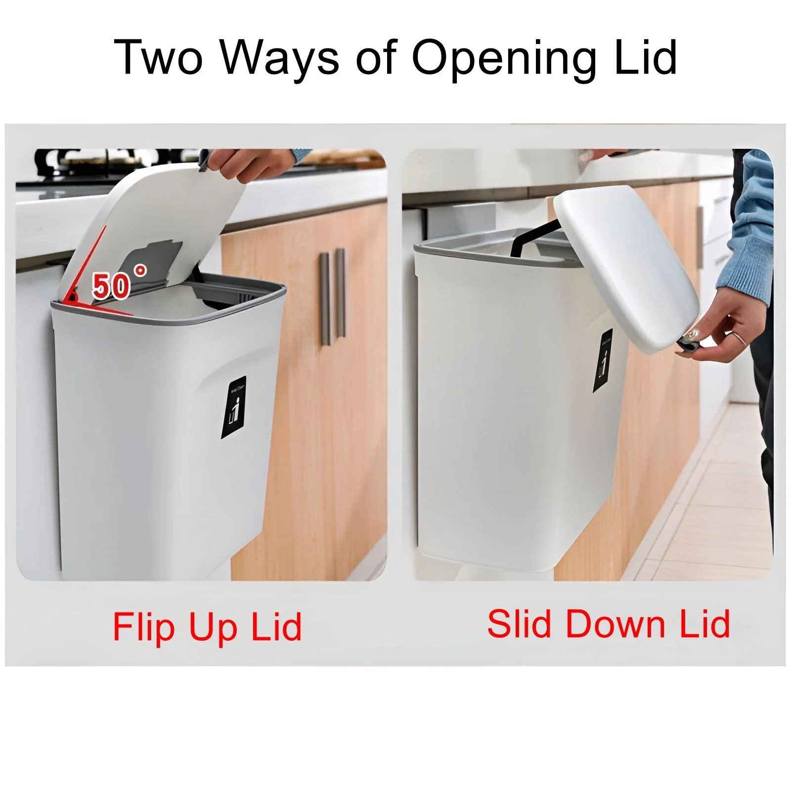 2026 Wall-Mounted Smart Lid Trash Can