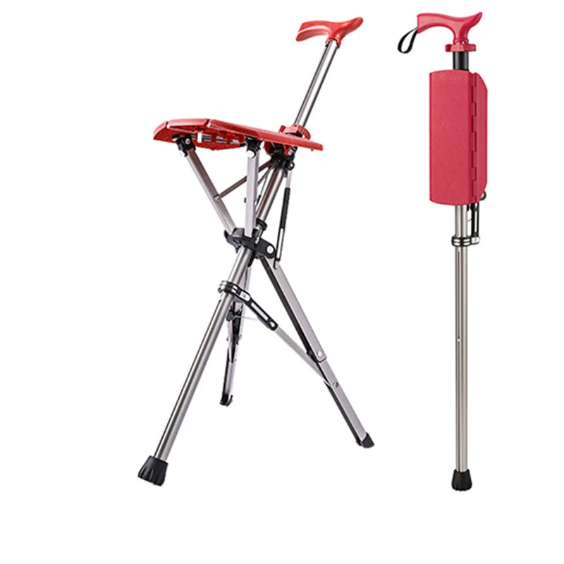 2026 Elderly Foldable Walking Chair Stick