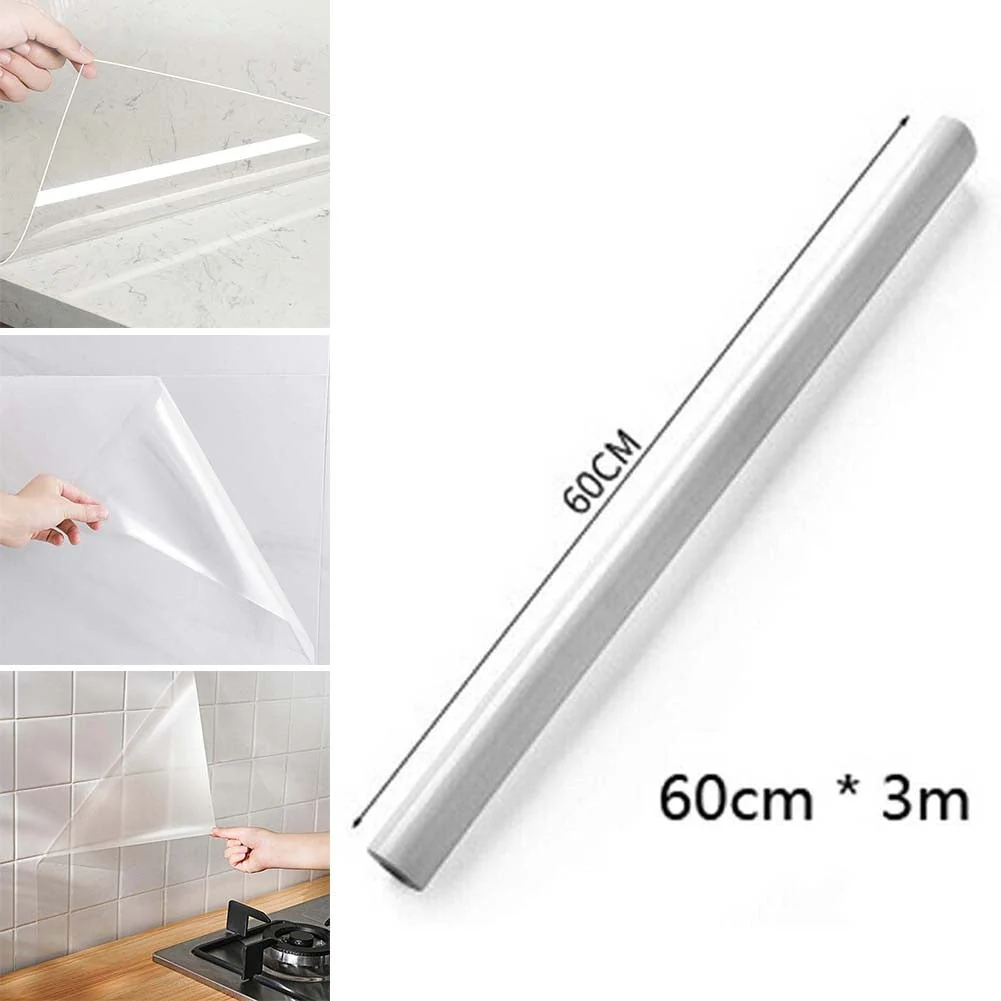 2026 Splash Proof Transparent Wall Protector Sticker