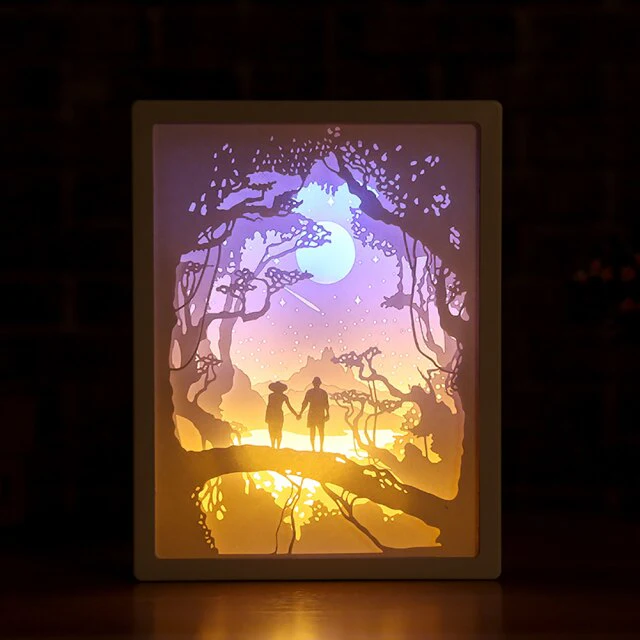 2026 Creative 3D Paper Box LED Night Lamp