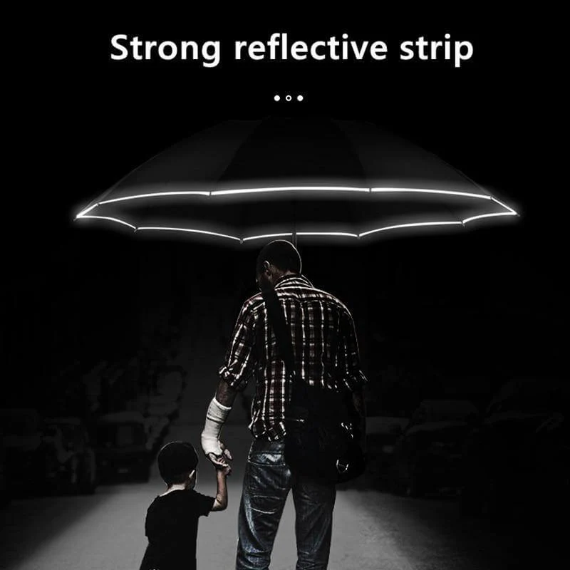 2026 Automatic Reverse Led Light Foldable Umbrella